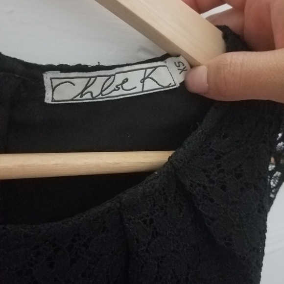 Lace Peplum Top - Picture 2 of 3